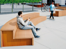 Скамья "Горка" со спинкой Скамья "Горка" со спинкой